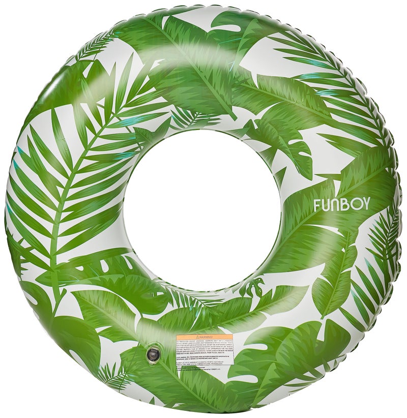 FUNBOY 48" Giant Inflatable Tropical Tube Float, Donut Style Pool Float, Luxury Raft for Summer Pool Parties and Entertainment - Image 2